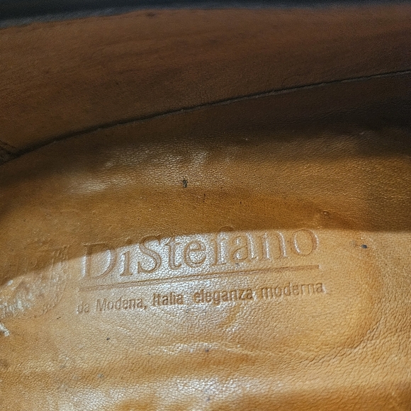 DiStefano Men's Hand Made in Italy Crocodile Tassel Loafers Black Size 8.5 - Picture 9 of 10